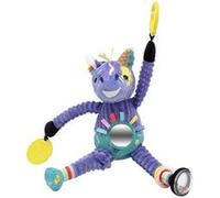 LES DEGLINGOS - Peluche d'activité Nomade Kiprorkos le zèbre - Violet - Jouet d'éveil pour bébé - Idée cadeau - Dès la naissance - 36 cm