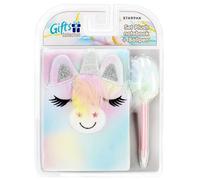 Peluche Agenda/Cahier Licorne + Stylo,Coffret Cadeau