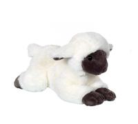 Peluche - agneau douceur beige et gris - 20 cm blanc TU