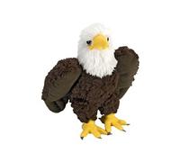 peluche aigle à queue blanche junior 20 cm en peluche marron/blanc