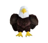 peluche Aigle à tête Branche de 30 cm marron blanc Wild Republic G