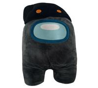 Peluche - AMONG US - Among Us - Gris - Chapeau noir - 100% coton