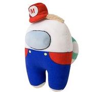 Peluche Among Us Astronaute Mario FONGWAN Jeu Doux Poupée 20cm Bleu Blanc G
