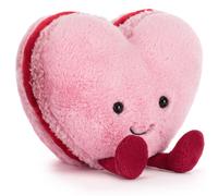 Peluche Amuseable Macaron Colette coeur rose (13 cm)