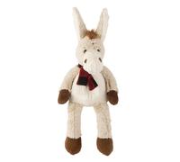 Peluche Âne "Écharpe" 33cm Beige