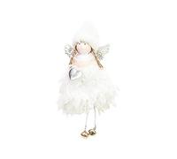 Peluche Ange Poupée Suspension, Lutin de Noël Fille, Décorations à Suspendre pour Sapin, Cheminée, Fenêtre