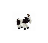 Peluche - ANIMA - Chèvre noire et blanche - Souple - Lavable en machine