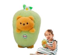 Peluche Animal réversible, Peluche Ours réversible, Ours Mignon en végétale, Aubergine Douce transformant des Animaux en Peluche, décor de Voiture, Compagnon de Jeu d'enfance