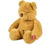 Peluche Animée Ourson "Ronfleur" 25cm Marron Marron