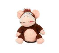 Peluche Animée Singe "Fou" 19cm Marron