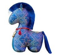 Peluche Année du Cheval 2026, Peluche Cheval Porte Bonheur, Peluches Mascotte Auspicieuse Nouvel an Chinois, Mascotte Porte-Bonheurs de l'année du Chevals pour Un Anniversaire La Décoration Intérieure