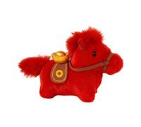 Peluche Année du Cheval - Ornement De Cheval en Peluche 13,5 X 9 Cm | Ornements De Bonne Chances 2026 | poupés du Zodiaque Douce | pour Adultes Amoureux Famille Amis Femmes Hommes Maman Salon