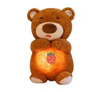 Peluche Apaisante Ours Mignon - Figurine Câlin De Dimension Compacte, Effet De Respiration Rythmique, Musique Douce Et Lumineuse | Compagnon En Peluche Pour , Tout-petits, Cadeau De Vacances, C
