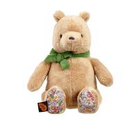 Peluche arc-en-ciel Winnie l'ourson avec noeud vert 22 cm