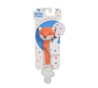 Peluche - Attache tétine Bebe Bamboo Renard - 13 cm s/carte