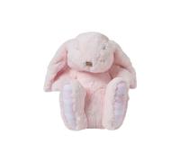 Peluche Augustin le lapin 25 cm rose pâle