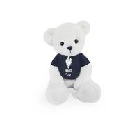 Doudou et Compagnie - Peluche Ours Équipe de France - T-shirt blanc - 30 cm - TU