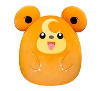 Pokémon Bandai Peluche Squishmallows 50 cm - Teddiursa - Grande Peluche Ultra-Douce - Licence Officielle Géante Peluche Teddiursa - JWS00051