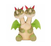 Peluche Barf et Belch Dragon Vert 23 cm - Doudou Dragons - Set Jouet Garcon +1 Carte Animal