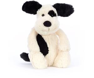 Peluche Bashful Chien noir et crème (31 cm)
