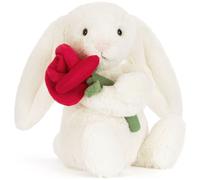 Peluche Bashful Lapin avec Rose (31 cm)