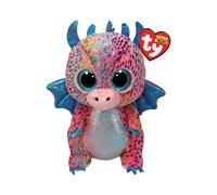 Peluche Beanie Bellies Flint Le Dragon - Rose