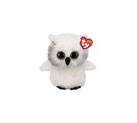 Ty - Beanie Boo's - Peluche Austin la Chouette, TY36480, Blanc, 30 cm