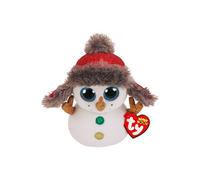 Peluche Beanie Boo's Medium Buttons le Bonhomme de Neige