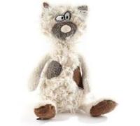 sigikid BEASTS 38243, peluche chat Kiez Miez, coloris écru, taille 35 cm