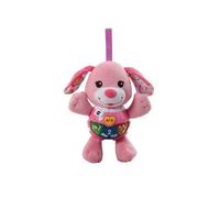 Peluche Bebe Lumineuse Et Musicale Chant Toutou Rose - 4 Chansons, 15 Melodies - Jouet D Eveil A Accrocher - Cadeau Naissance Fille