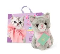 Peluche Bella Le Chaton British Shorthair Avec Valise, Passeport Et Stickers ? Mini Peluche 8 Cm Multicolor TU