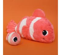 Déglingos Peluche Bigou Maman et son Bébé – Ultra douce 38 cm – Corail Rose