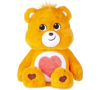 Peluche Bisounours Découvre Le Pouvoir Magique de Ton bisounours Peluche Toute Douce Qui Adore Les Bisous - 30 cm de Haut - Orange