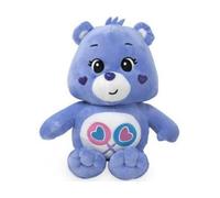 Peluche bisounours tougentille Mauve avec 2 Coeurs 44 cm - Peluche Licence - Set Doudou Enfant + Carte - Ours