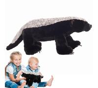 Peluche blaireau au miel en tissu doux - Peluche réaliste - Peluche réaliste - Le blaireau noir réaliste super doux est intéressant et très bon à câliner