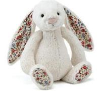 Peluche Blossom Bashful Lapin Beige Crème 18cm Beige G