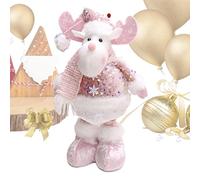 Peluche Bonhomme De Neige - Mignon Peluche Rétractable Bonhomme De Neige,Jouet Décoration Intérieure Pour Plancher Table Cuisine Fenêtre Cheminée,Décoration Noël Table Fenêtre Porte Maison Cuisine Che