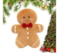 Peluche Bonhomme en Pain d'Épice | Peluche Noël | Coussins Décoratifs 36cm pour Canapé Chambre Fête Famille Amis Maison Salon Fauteuil