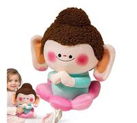 Peluche Bouddha rieur - Doudou - 30 cm - Peluche de Bouddha mignonne - Décoration amusante pour chambre à coucher, salon et bureau