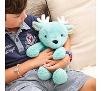 Pelucho - Bouillotte Peluche Cerf - Bien-Être, Chaleur et Douceur - Micro-Ondable - Grains de Blé et Fleurs de Lavande - Fabriquée en France