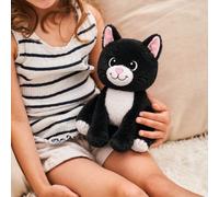 Peluche bouillotte chat noir