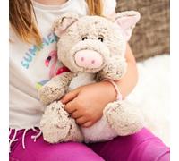 Pelucho - Bouillotte Peluche Cochon - Bien-Être, Chaleur et Douceur - Micro-Ondable - Grains de Blé et Fleurs de Lavande - Fabriquée en France