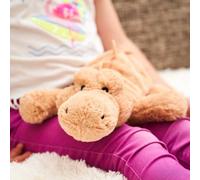 Pelucho - Bouillotte Peluche Crocodile - Bien-Être, Chaleur et Douceur - Micro-Ondable - Grains de Blé et Fleurs de Lavande - Fabriquée en France