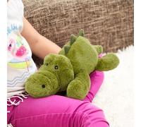 Peluche bouillotte crocodile vert