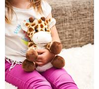 Pelucho - Bouillotte Peluche Girafe - Bien-Être, Chaleur et Douceur - Micro-Ondable - Grains de Blé et Fleurs de Lavande - Fabriquée en France