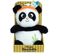 Peluche bouillotte INDIAN PANDA - JEMINI - H 21 cm - Blanc et noir - Bébé