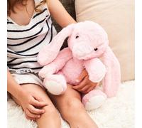 Pelucho - Bouillotte Peluche Lapin Rose - Bien-Être, Chaleur et Douceur - Micro-Ondable - Grains de Blé et Fleurs de Lavande - Fabriquée en France