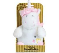 Peluche Bouillotte Licorne Rose G