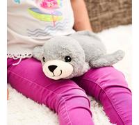 Pelucho - Bouillotte Peluche Otarie - Bien-Être, Chaleur et Douceur - Micro-Ondable - Grains de Blé et Fleurs de Lavande - Fabriquée en France