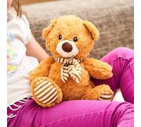 Pelucho - Bouillotte Peluche Ours Crème - Bien-Être, Chaleur et Douceur - Micro-Ondable - Grains de Blé et Fleurs de Lavande - Fabriquée en France